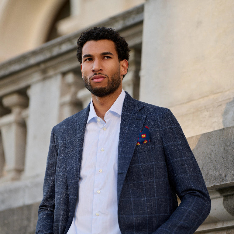 pocket square silk dress Hermitage Silk Pocket Square | Luxury Accessory