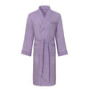 Linen Belted Robe in Purple Melange