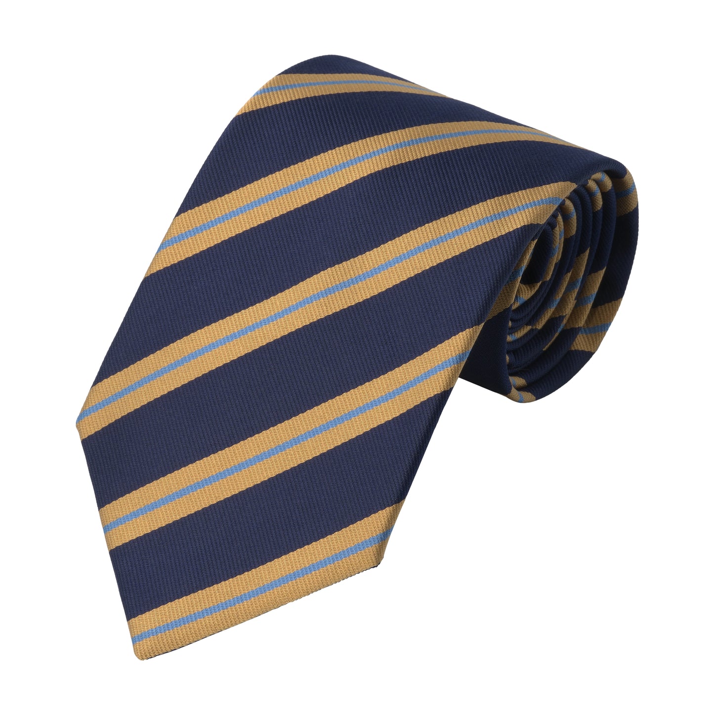 Regimental Silk Tie in Dark Blue