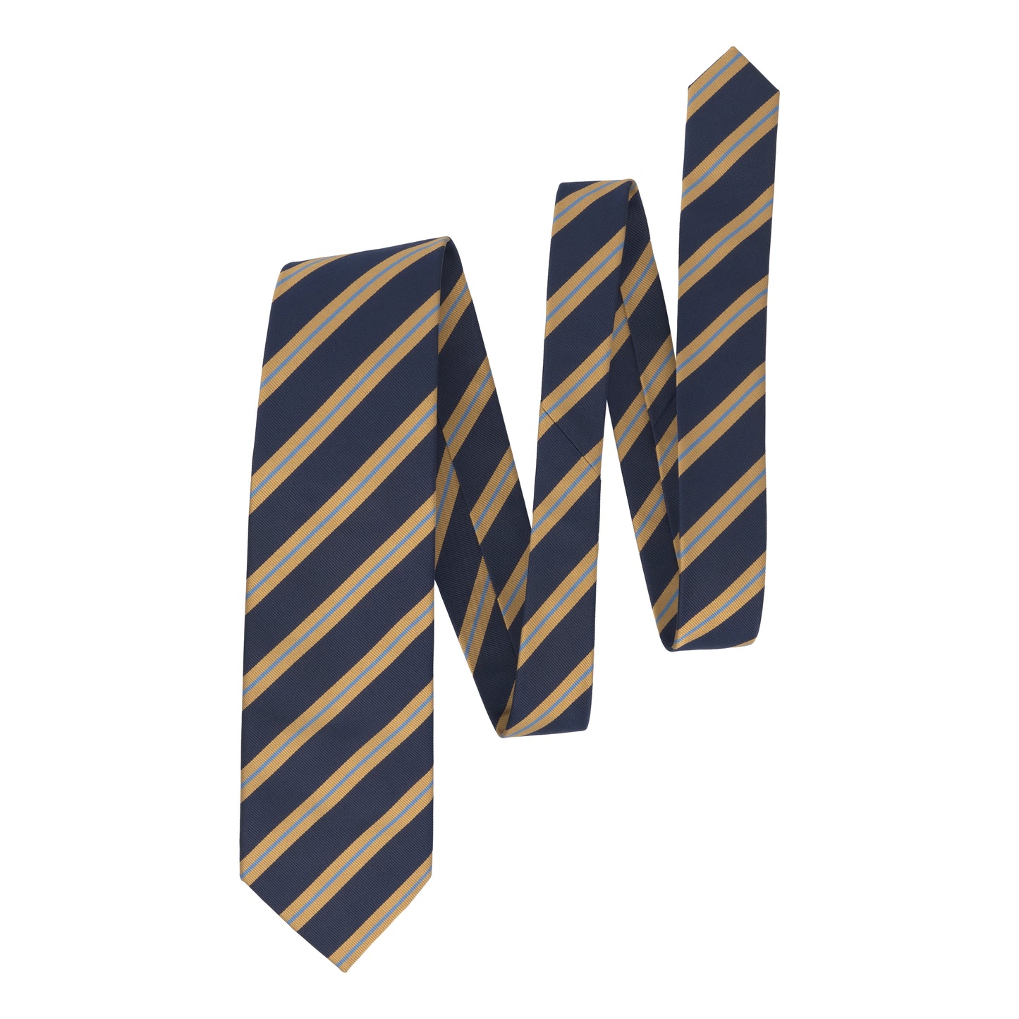 Regimental Silk Tie in Dark Blue