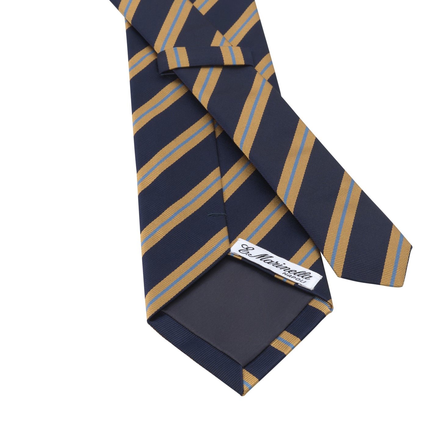 Regimental Silk Tie in Dark Blue