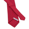 Printed Silk Tie in Red