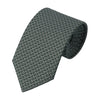 White Paisley Silk Tie in Green