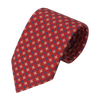 Printed Self-Tipped Silk Tie in Red