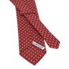 Printed Self-Tipped Silk Tie in Red