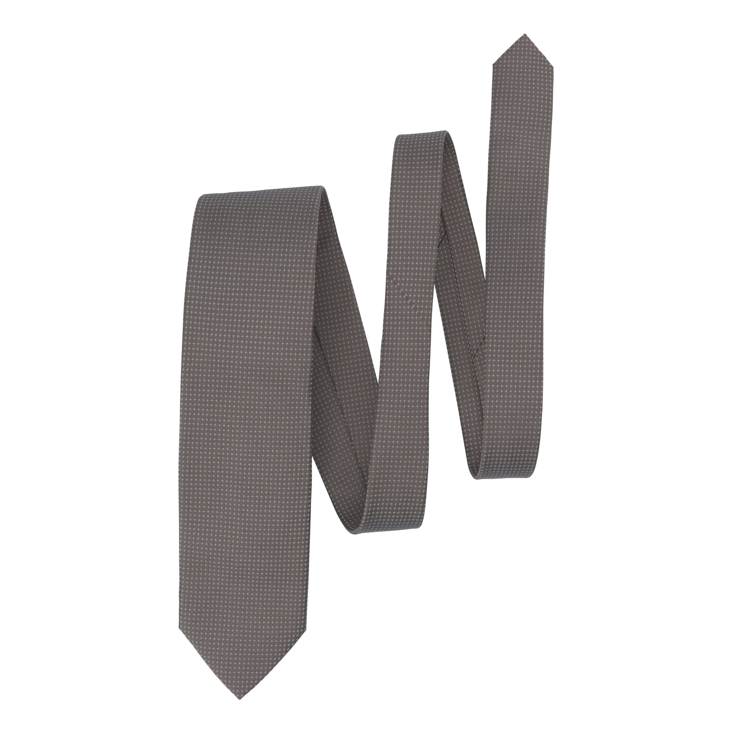 Designed Silk Tie in Brown