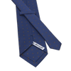 Flower Printed Silk Tie in Royal Blue