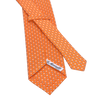 Printed Self-Tipped Silk Tie in Orange