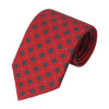 Printed Self-Tipped Silk Tie in Red