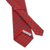 Printed Self-Tipped Silk Tie in Red