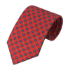 Printed Silk Tie in Red