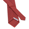 Printed Silk Tie in Red