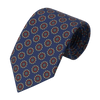 Flower Blue Printed Silk Tie