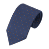 Blue Printed Silk Tie