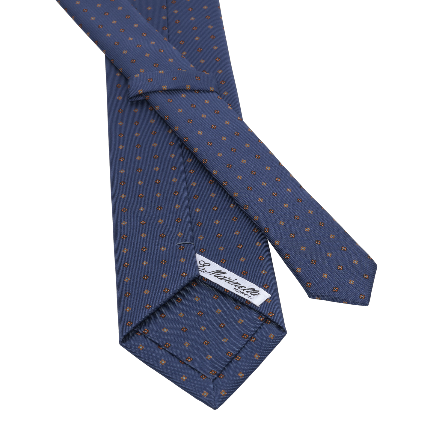 Blue Printed Silk Tie