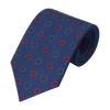 Blue Printed Silk Tie