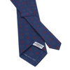 Blue Printed Silk Tie