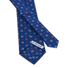 Printed Silk Tie in Royal Blue