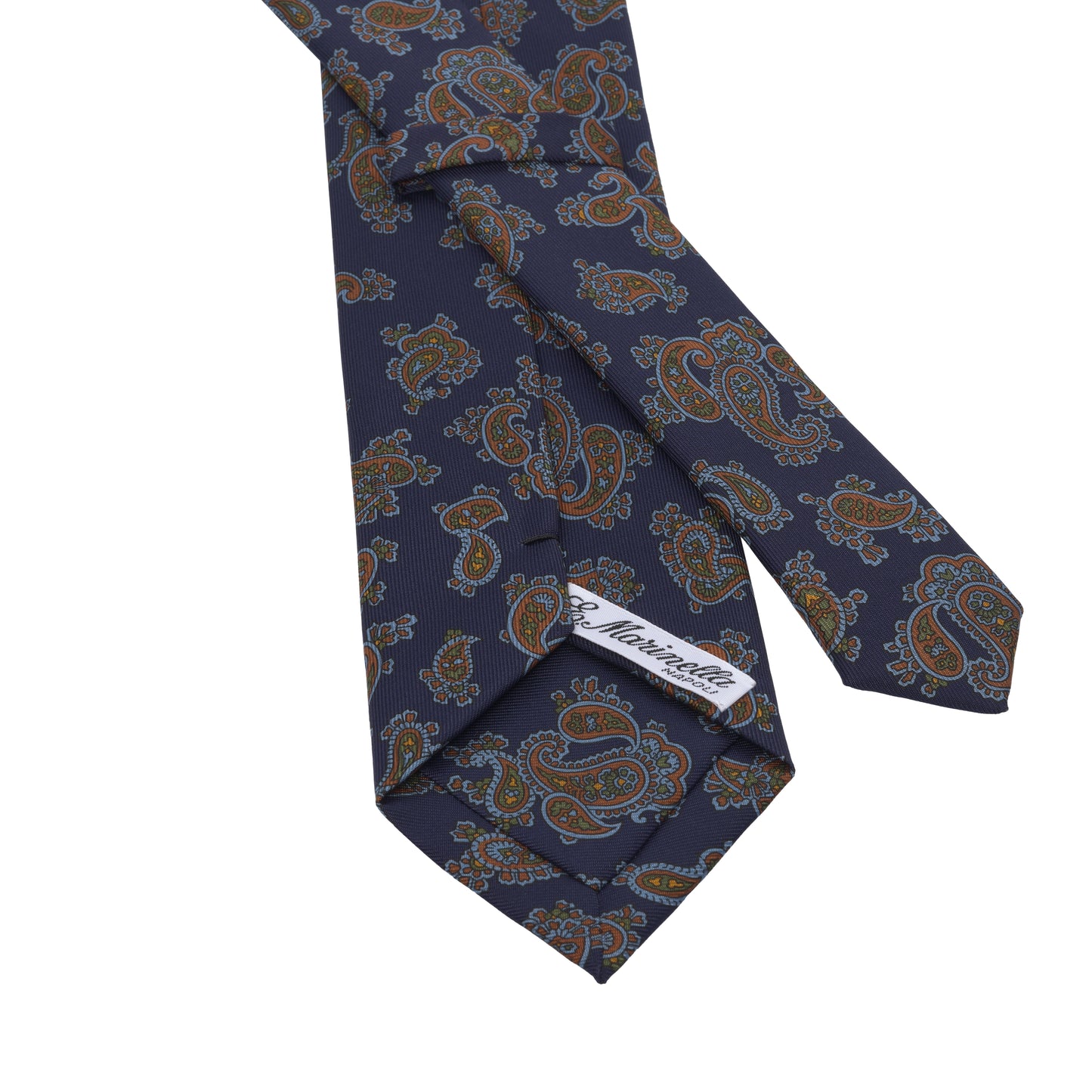 Dunkelblaue Krawatte mit Paisley-Print