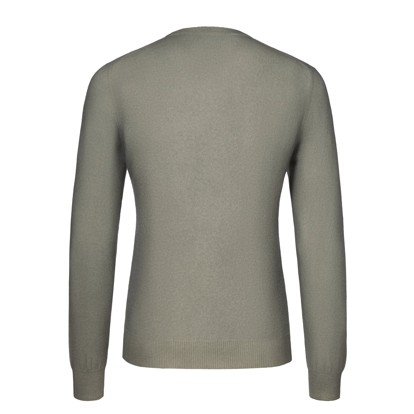 Cashmere Crew-Neck Pullover in Military Green