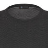 Cashmere and Silk-Blend Crew-Neck Pullover in Grey Diamond