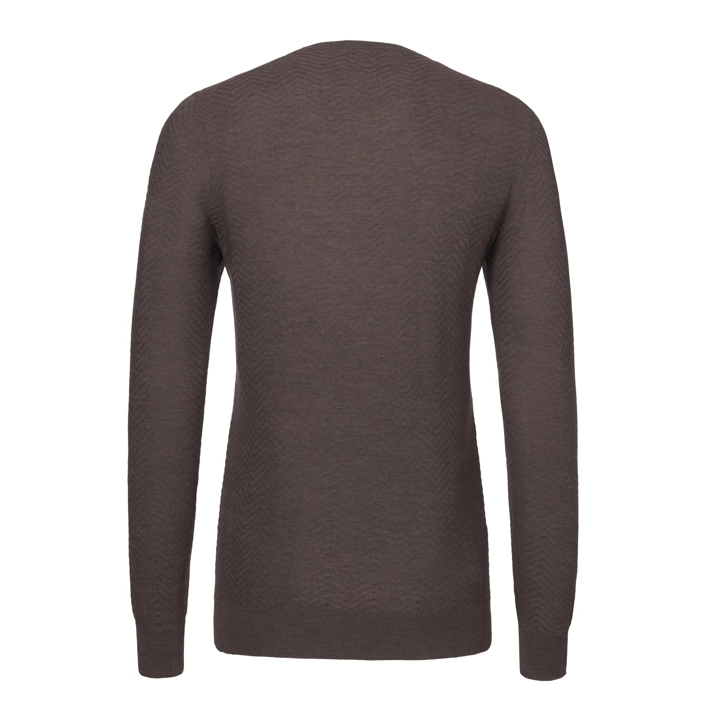 Cashmere and Silk-Blend Crew-Neck Pullover in Mink Brown