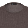 Cashmere and Silk-Blend Crew-Neck Pullover in Mink Brown