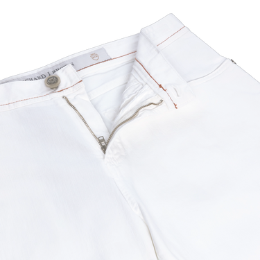 Slim-Fit Stretch-Cotton Jeans in White