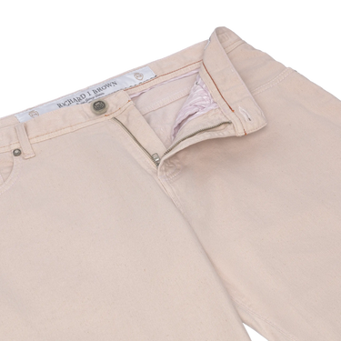 Regular-Fit 5-Pocket-Jeans in Beige