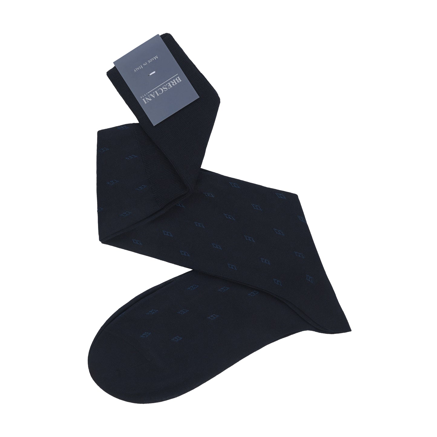 Cotton Long Socks in Atlantic Blue