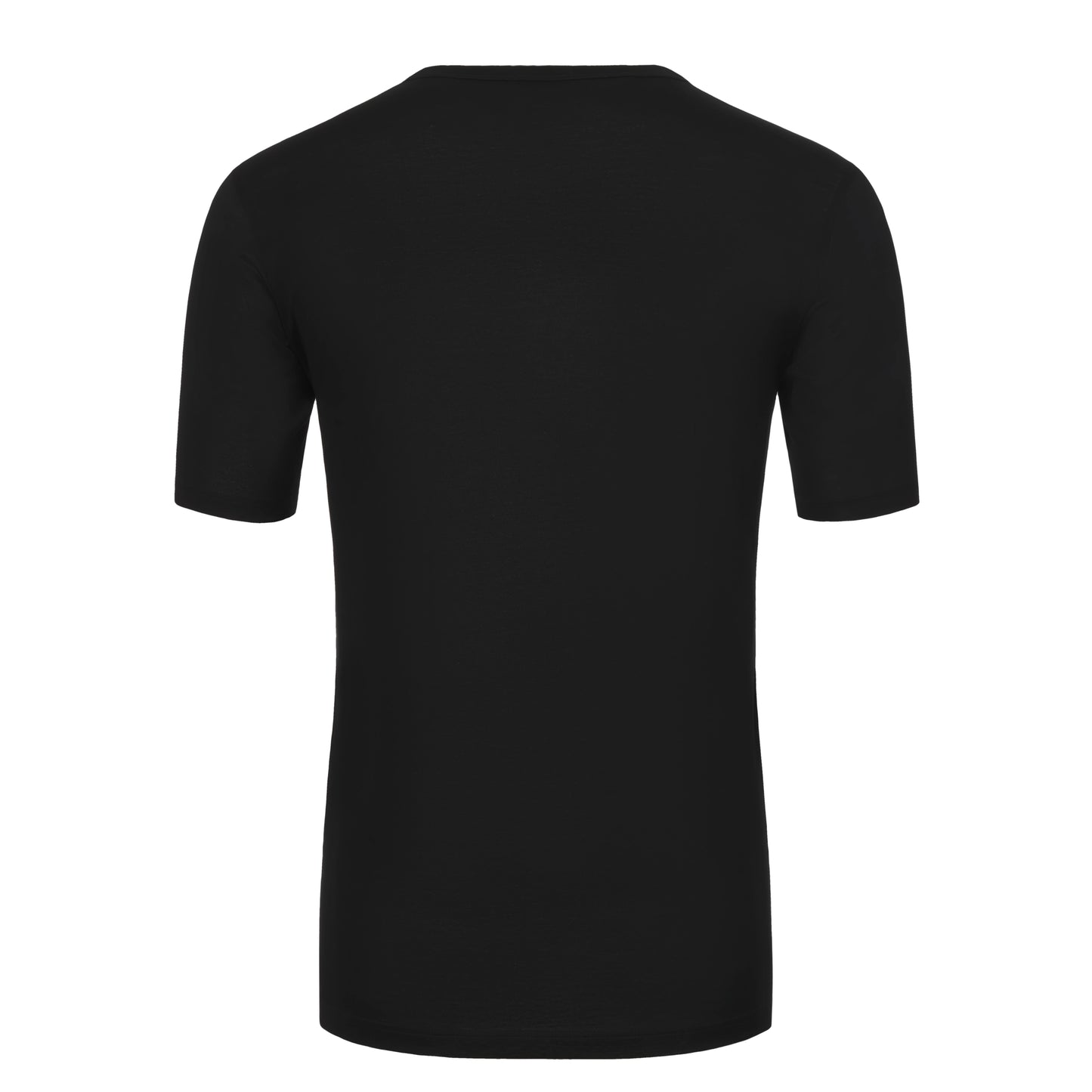 Cotton Crew-Neck T-Shirt in Black