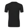 Baumwoll-T-Shirt mit Rundhalsausschnitt in Schwarz