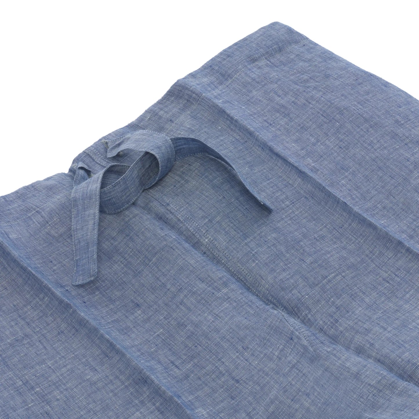 Linen Nightwear Trousers in Blue Melange