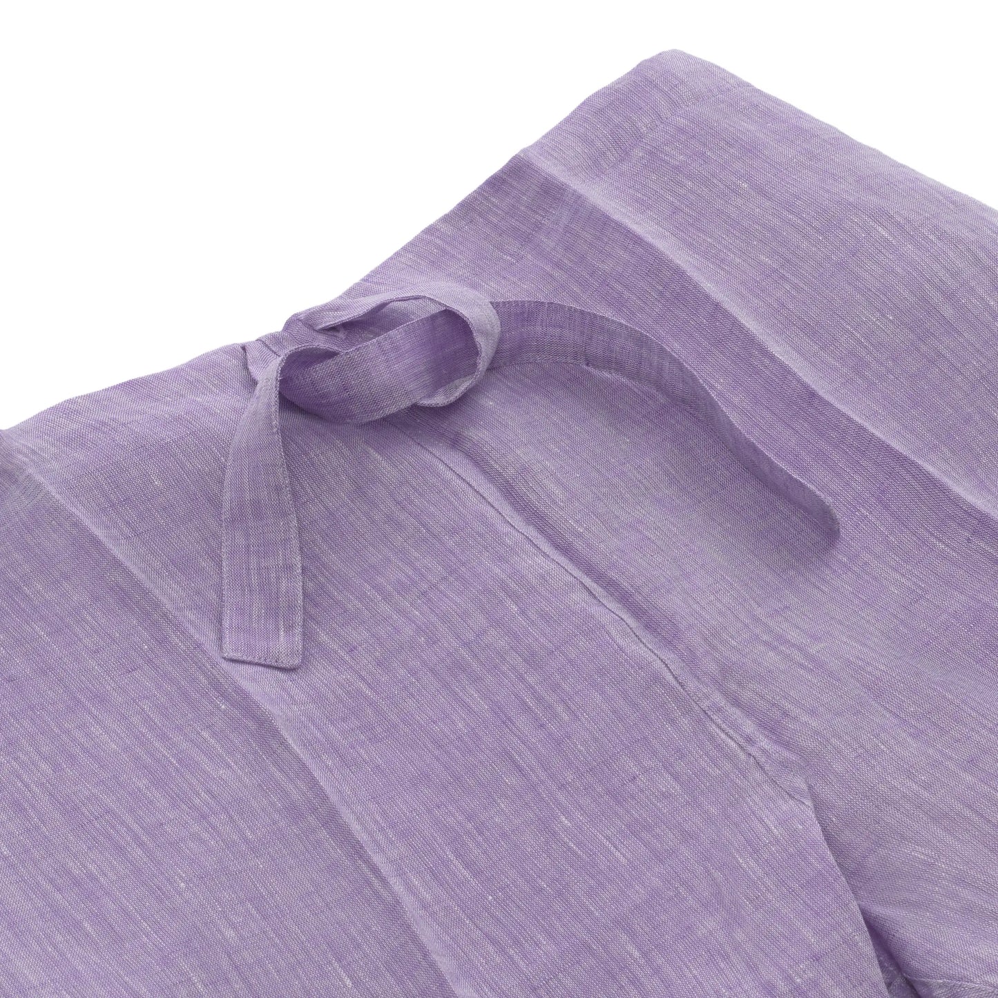 Linen Nightwear Trousers in Purple Melange