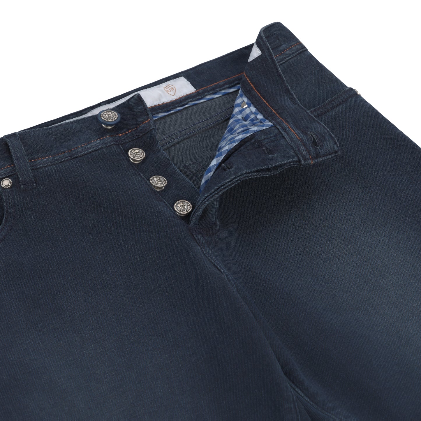Slim-Fit-Jeans aus Stretch-Baumwolle in Indigoblau