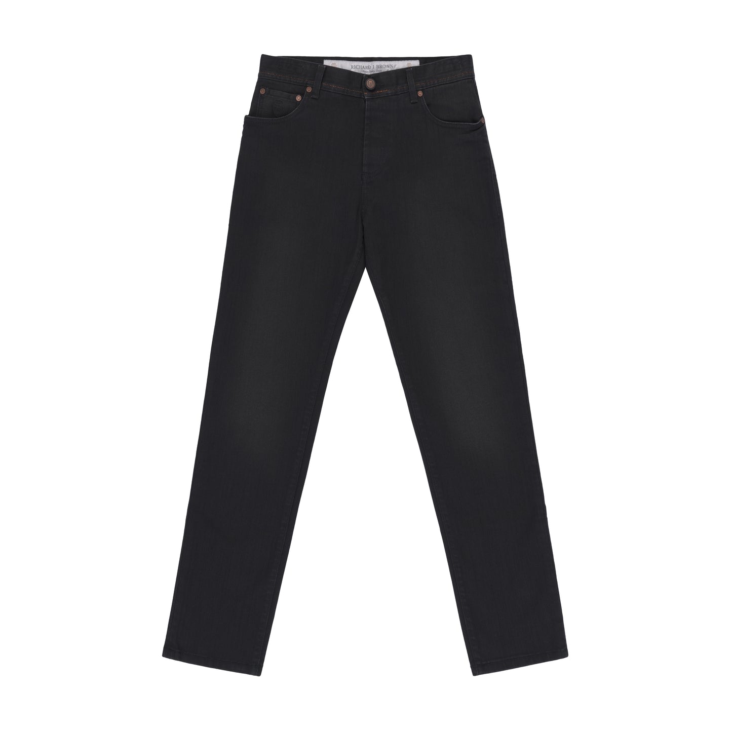 Slim-Fit-Jeans aus Stretch-Baumwolle in Schwarz