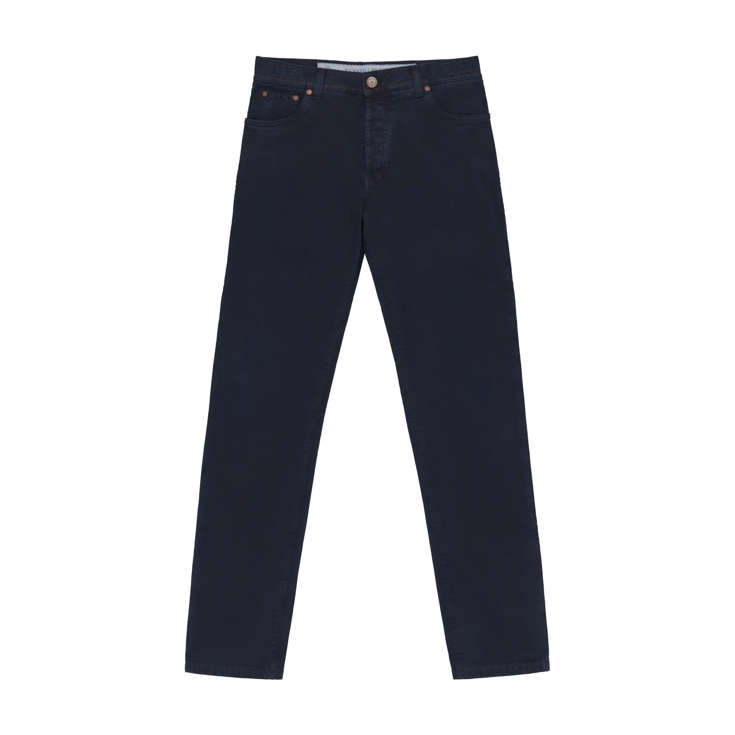 Stretch-Cotton Jeans in Dark Blue Denim
