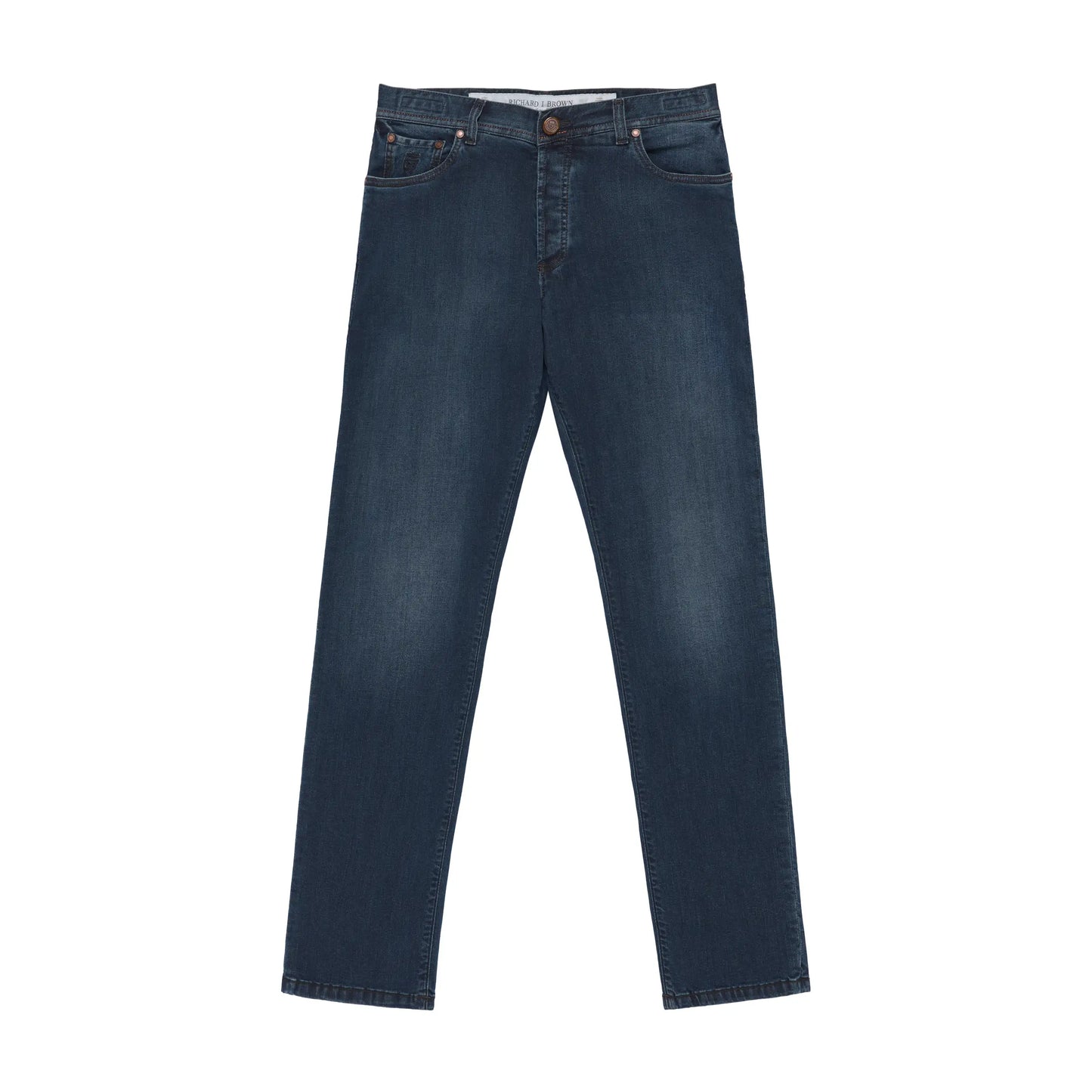 Jeans aus Stretch-Baumwolle in blauem Denim