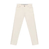 Slim-Fit Cotton Jeans in Milk White