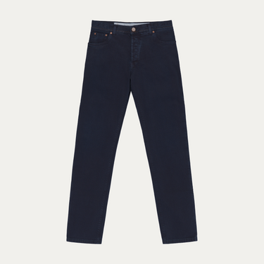 Vaqueros de algodón elástico en denim azul oscuro