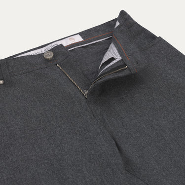 Slim-Fit Wool and Cashmere Jeans in Dark Grey Melange