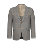 Single-Breasted Wool-Linen Jacket in Multicolor – Exclusively Made for Sartale