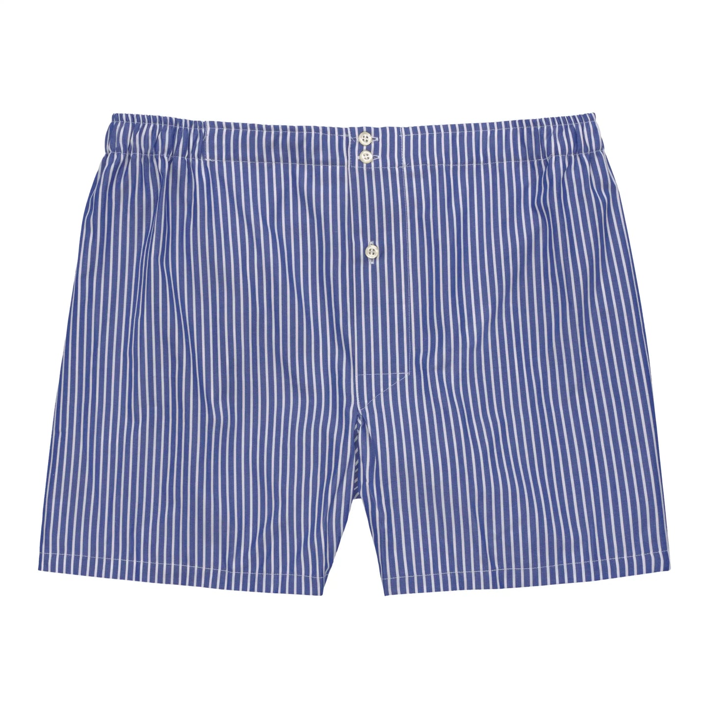 Striped Boxer Shorts in White and Blue