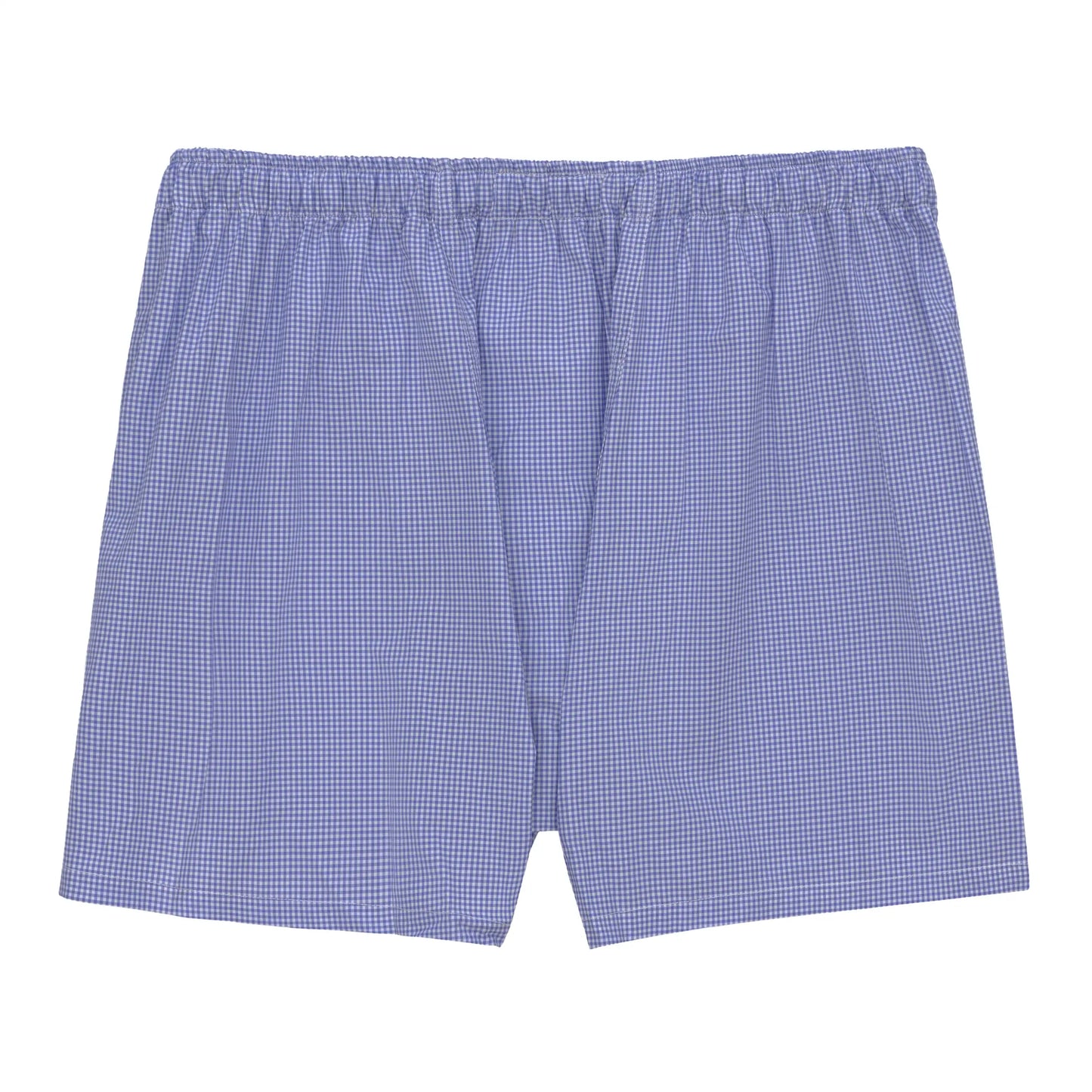 Checked Blue and White Boxer Shorts