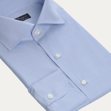 Classic Cotton Shirt in Light Blue