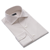 White & Sand Beige Stripe