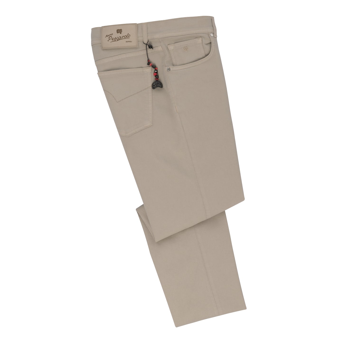 Slim-Fit Jeans aus Stretch-Baumwolle in Taupe