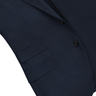 Single-Breasted Wool Suit in Midnight Blue. Exclusively Made for Sartale