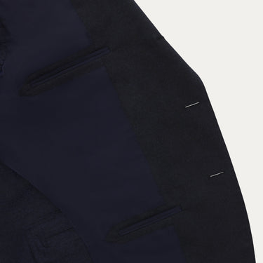 De Petrillo Single-Breasted Virgin Wool Suit in Dark Blue. Exclusively Made for Sartale - SARTALE