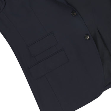 Single-Breasted Wool Suit in Oxford Navy. Exclusively Made for Sartale